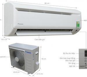 Máy lạnh Daikin 1.0HP (Loại thường) - Thái Lan