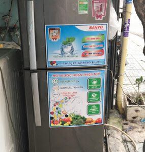 Tủ lạnh cũ Sanyo 186 lít SR-U205PN  không đóng tuyết