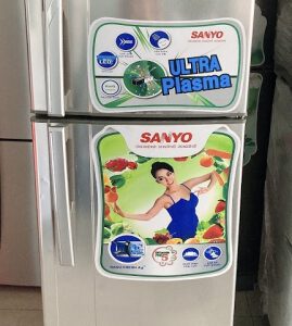 Tủ lạnh Sanyo 186 lít SR-P205PN không đóng tuyết mới 95%