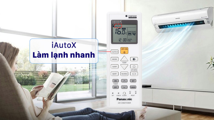 Chế độ iAutoX làm lạnh nhanh trên máy lạnh Panasonic Chế độ iAutoX làm lạnh nhanh trên máy lạnh Panasonic