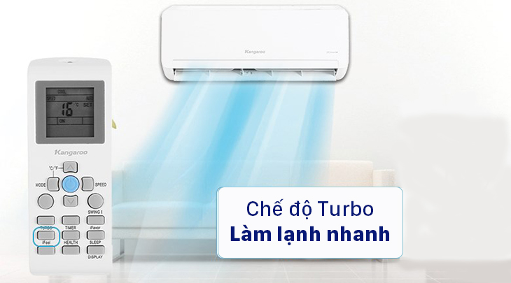 Chế độ Turbo trên máy lạnh Kangaroo Chế độ Turbo trên máy lạnh Kangaroo