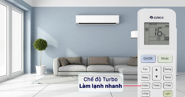 Chế độ Turbo trên máy lạnh Gree Chế độ Turbo trên máy lạnh Gree