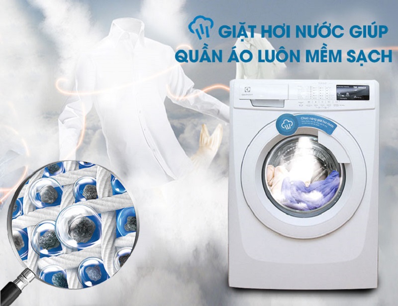 Máy giặt Electrolux EWF85743 có chương trình giặt hơi nước độc đáo Máy giặt Electrolux EWF85743 có chương trình giặt hơi nước độc đáo