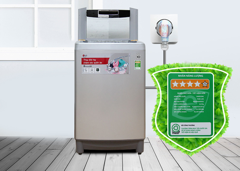 Đồng thời, với sự kết hợp của công nghệ Inverter Direct Drive, máy giặt của bạn sẽ thật tiết kiệm điện, cho bạn khoản chi phí tiết kiệm không hề nhỏ Đồng thời, với sự kết hợp của công nghệ Inverter Direct Drive, máy giặt của bạn sẽ thật tiết kiệm điện, cho bạn khoản chi phí tiết kiệm không hề nhỏ