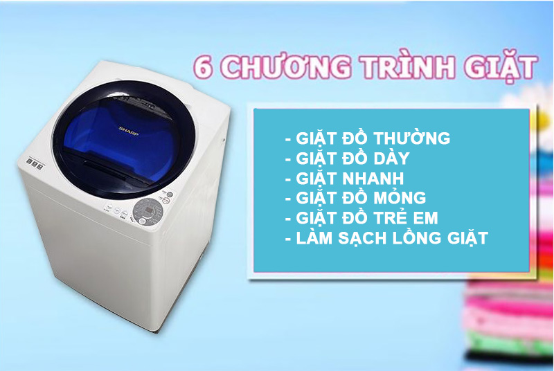 6 chương trình giặt 6 chương trình giặt
