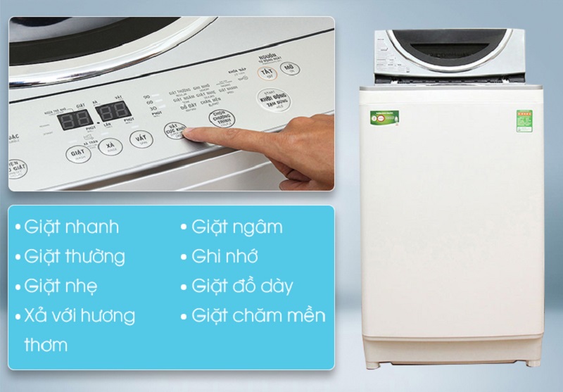 Máy giặt Toshiba AW-DE1100GV(WS) còn có nhiều chương trình giặt khác nhau Máy giặt Toshiba AW-DE1100GV(WS) còn có nhiều chương trình giặt khác nhau