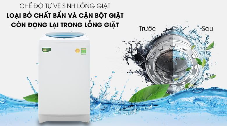 Máy giặt Toshiba AW-F920LV WB có thể tự làm sạch cũng như hong khô lồng giặt Máy giặt Toshiba AW-F920LV WB có thể tự làm sạch cũng như hong khô lồng giặt