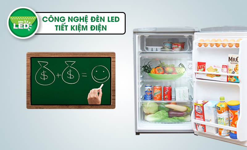 Nhờ cải tiến trong máy móc và công nghệ nên tủ lạnh Aqua AQR-95AR tiết kiệm phần lớn điện năng so với những chiếc tủ lạnh khác Nhờ cải tiến trong máy móc và công nghệ nên tủ lạnh Aqua AQR-95AR tiết kiệm phần lớn điện năng so với những chiếc tủ lạnh khác
