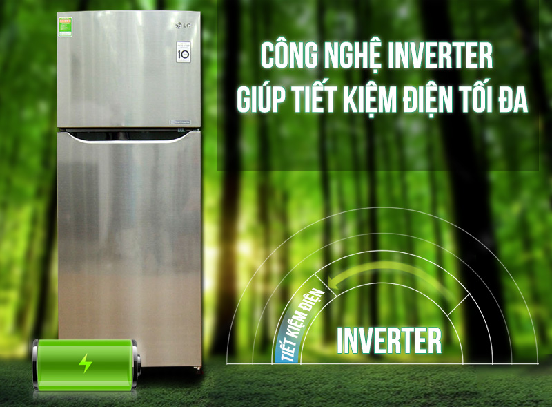 Công nghệ Smart Inverter của tủ lạnh LG GN-L205PS sử dụng máy nén Inverter Công nghệ Smart Inverter của tủ lạnh LG GN-L205PS sử dụng máy nén Inverter