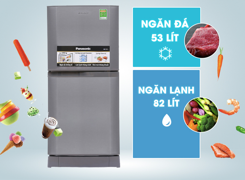 Tủ lạnh Panasonic NR-BJ158SSVN Tủ lạnh Panasonic NR-BJ158SSVN