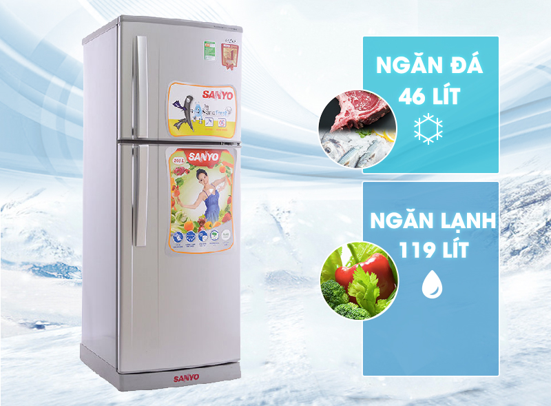 Tủ lạnh dung tích nhỏ, phù hợp với gia đình ít thành viên Tủ lạnh dung tích nhỏ, phù hợp với gia đình ít thành viên