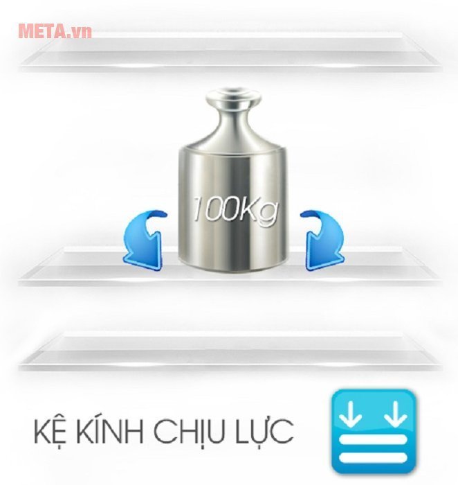 Tủ lạnh 431 lít Sharp SJ-XP430PG-BK có khay kính chịu lực lớn Tủ lạnh 431 lít Sharp SJ-XP430PG-BK có khay kính chịu lực lớn