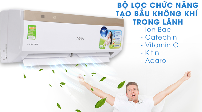 Bộ lọc chức năng - Máy lạnh Aqua Inverter 1 HP AQA-KCRV9VKS Bộ lọc chức năng - Máy lạnh Aqua Inverter 1 HP AQA-KCRV9VKS