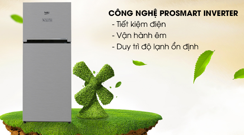 Công nghệ Prosmart Inverter tiết kiệm điện đáng kể - Tủ lạnh Beko Inverter 200 lít RDNT200I50VS Công nghệ Prosmart Inverter tiết kiệm điện đáng kể - Tủ lạnh Beko Inverter 200 lít RDNT200I50VS