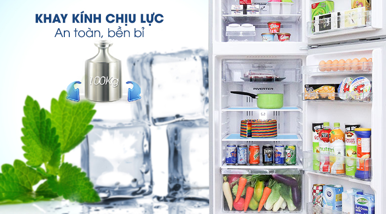 Tủ lạnh Hitachi Inverter 260 lít R-H310PGV4 - Kính chịu lực Tủ lạnh Hitachi Inverter 260 lít R-H310PGV4 - Kính chịu lực