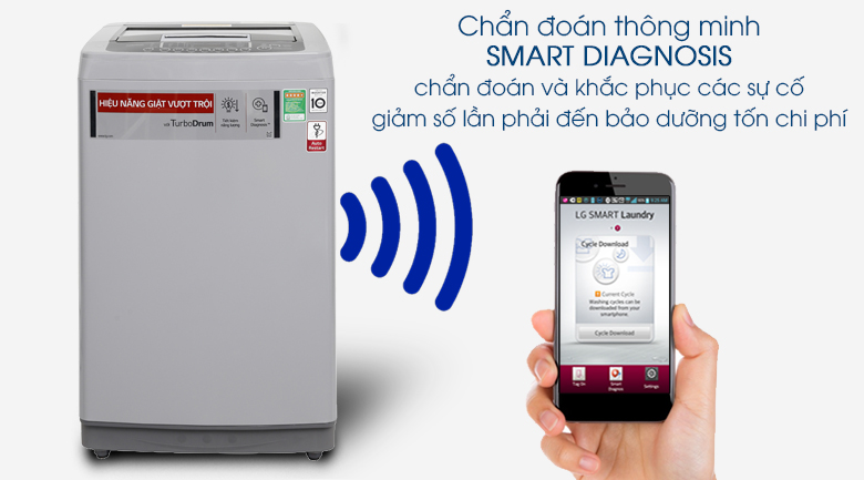 Chức năng chẩn đoán thông minh - Máy giặt LG Inverter 8 kg T2108VSPM Chức năng chẩn đoán thông minh - Máy giặt LG Inverter 8 kg T2108VSPM