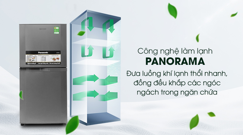 Tủ lạnh Panasonic 135 lít NR-BJ158SSV1 - Panorama Tủ lạnh Panasonic 135 lít NR-BJ158SSV1 - Panorama