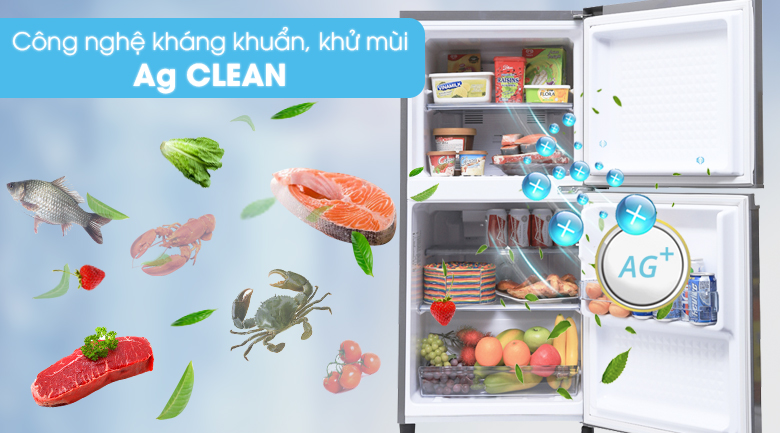 Công nghệ kháng khuẩn khử mùi Ag Clean - Tủ lạnh Panasonic 135 lít NR-BJ158SSV1 Công nghệ kháng khuẩn khử mùi Ag Clean - Tủ lạnh Panasonic 135 lít NR-BJ158SSV1