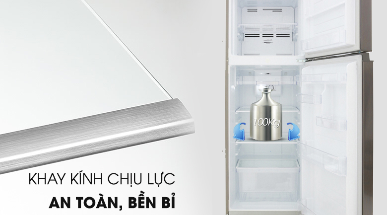 Khay kính chịu lực an toàn - Tủ lạnh Toshiba Inverter 233 lít GR-A28VS (DS) Khay kính chịu lực an toàn - Tủ lạnh Toshiba Inverter 233 lít GR-A28VS (DS)